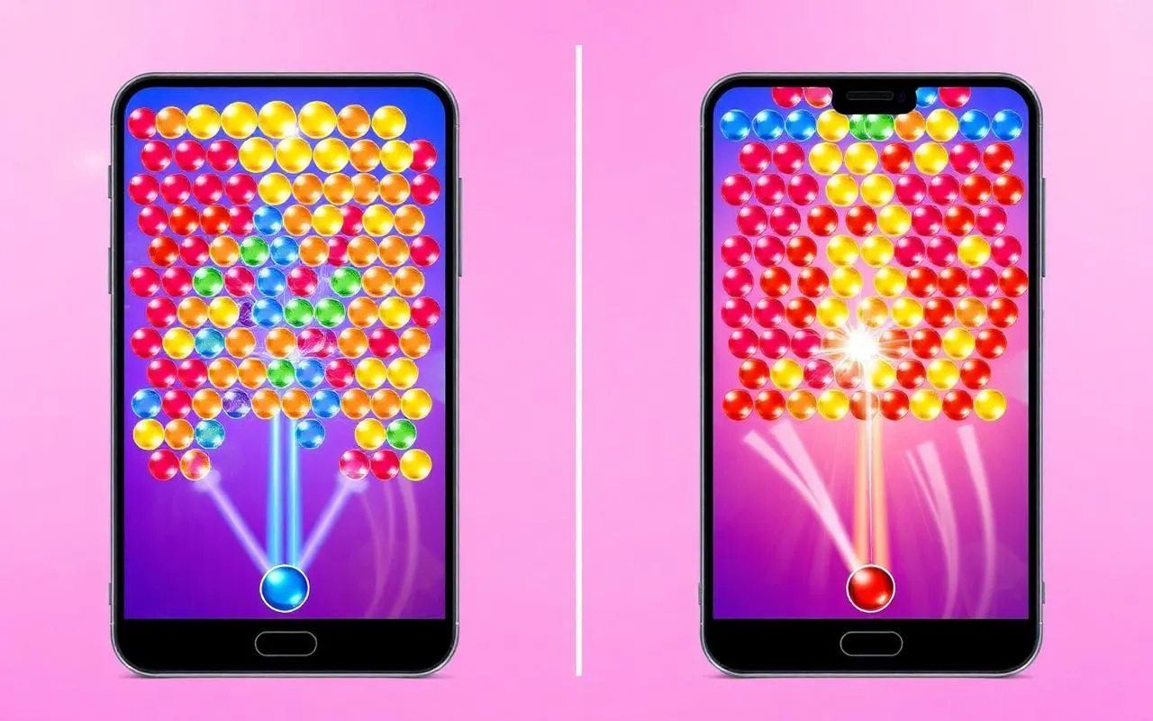 Porównanie gier bubble shooter