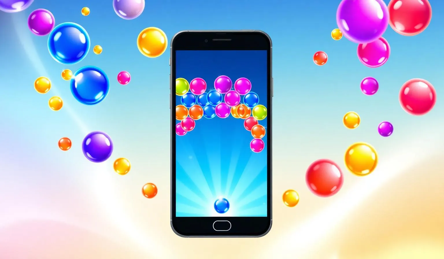 Bubble Shooter Pro — kolorowe kulki na ekranie smartfona