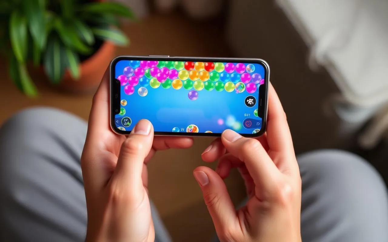 Bubble Shooter Pro na smartfonie